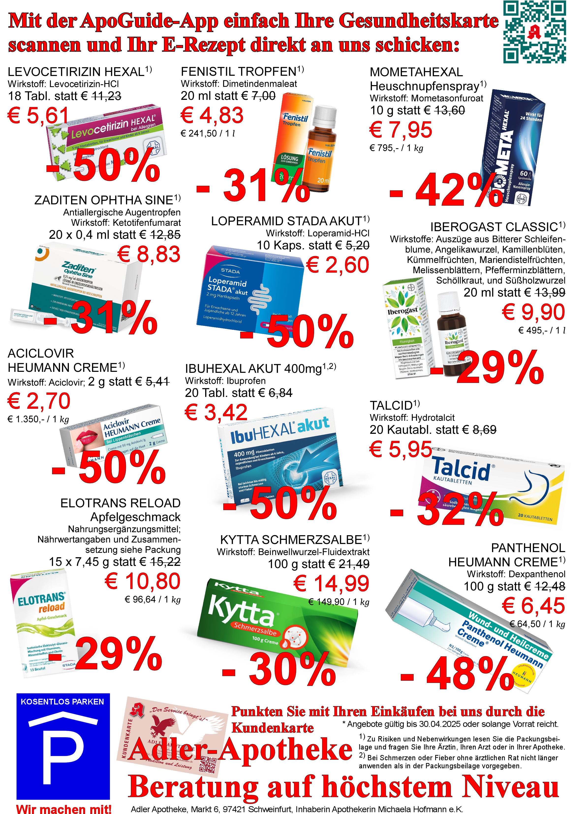 Angebote des Monats 04/2025