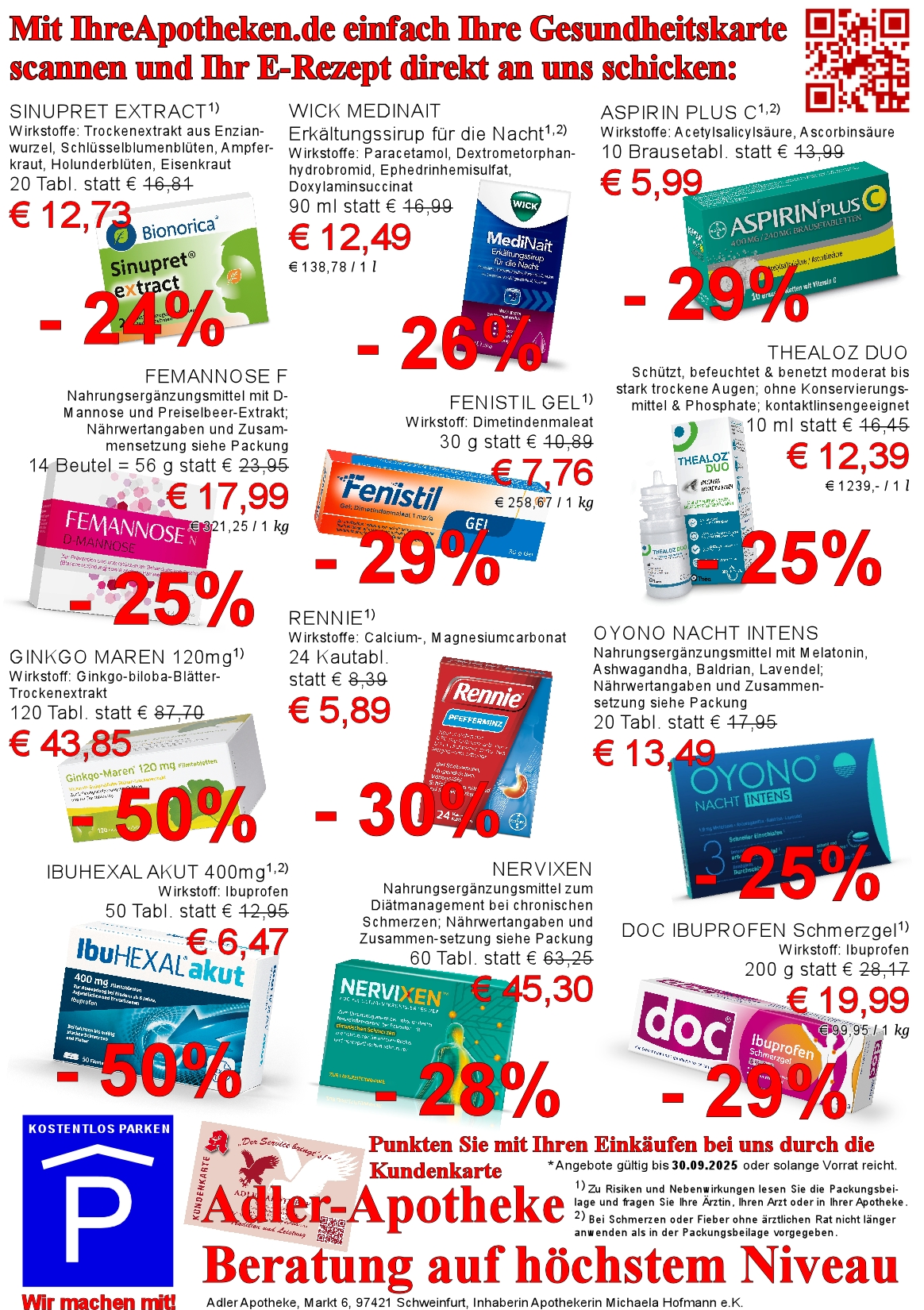Angebote des Monats 09/2025