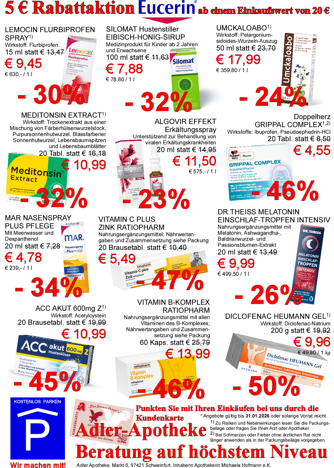 Angebote des Monats 01/2026